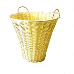 Vintage Woven Brass Basket